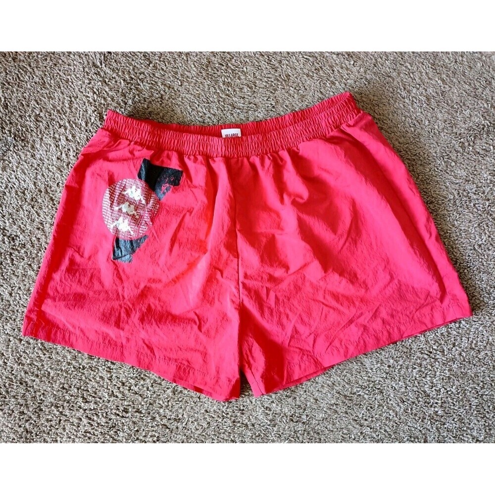 Kappa Swim Trunks Men's XXL Red Elastic Waist